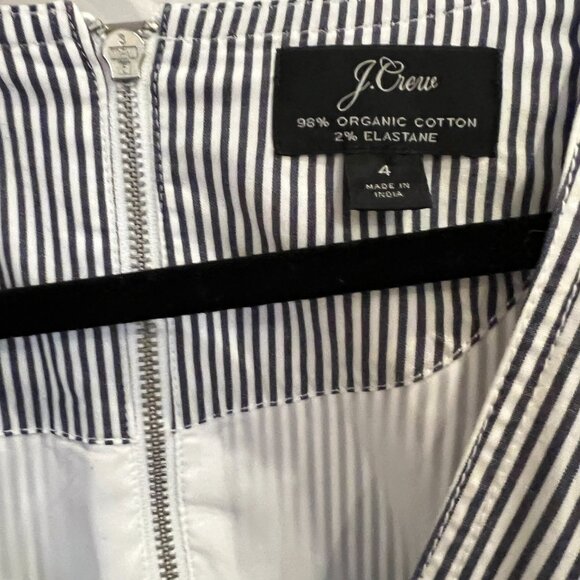 J Crew Ruffle stretch cotton poplin jumpsuit size 4 - Picture 4 of 7